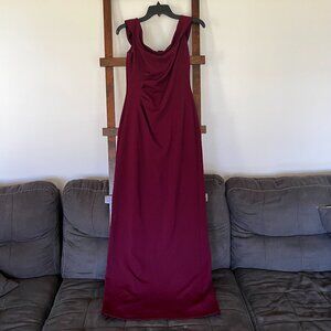 Maroon Bridesmaid Dress